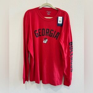 Champion Red Georgia Bulldogs Long Sleeve Shirt